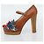 Décolleté CHANEL in pelle 38 1/2 Marrone CC Auth 182044V - vista 5