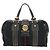 Borsa GUCCI GG Canvas Sherry Line Histeria Nera Oro 186232 Auth 181412V Nero D'oro - vista 13