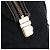 Borsa GUCCI GG Canvas Sherry Line Histeria Nera Oro 186232 Auth 181412V Nero D'oro - vista 20
