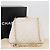 CHANEL Borsa a Spalla Matelasse con Catena in Pelle di Agnello Bianco Oro CC Auth 181776V D'oro - vista 12