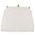CHANEL Borsa a Spalla Matelasse con Catena in Pelle di Agnello Bianco Oro CC Auth 181776V D'oro - vista 2