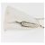 CHANEL Borsa a Spalla Matelasse con Catena in Pelle di Agnello Bianco Oro CC Auth 181776V D'oro - vista 3