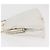 CHANEL Borsa a Spalla Matelasse con Catena in Pelle di Agnello Bianco Oro CC Auth 181776V D'oro - vista 4