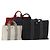 Hermès Borsa Fourre Tout HERMES Cotton 4 Set White Black Red Auth 176443 Nero Bianco Rosso