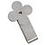 LOUIS VUITTON Clip per denaro metallo Silver M64691 LV Auth 181453A Argento