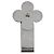 LOUIS VUITTON Clip per denaro metallo Silver M64691 LV Auth 181453A Argento - vista 2