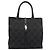 Borsa Tote GUCCI GG Canvas Nera Argento 002 1064 3444 Auth 182085A Nero - vista 13