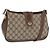 Borsa GUCCI GG Supreme Web Sherry Line PVC Beige Oro 116 02 076 Auth 182380 D'oro