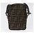 Borsa a Spalla FENDI Zucca Canvas Nero Marrone Autentica 182292V - vista 2