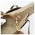 Borsa Christian Dior Honeycomb Canvas PVC Beige Oro Auth 171254 D'oro - vista 10