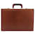 Coach Trunk in pelle marrone e oro Auth 181552A D'oro - vista 13