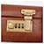 Coach Trunk in pelle marrone e oro Auth 181552A D'oro - vista 18