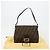 FENDI Zucca Canvas Mamma Baguette Shoulder Bag Black Brown Auth 182028SAM Marrone Nero - vista 12