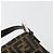 FENDI Zucca Canvas Mamma Baguette Shoulder Bag Black Brown Auth 182028SAM Marrone Nero - vista 18