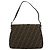 FENDI Zucca Canvas Mamma Baguette Shoulder Bag Black Brown Auth 182028SAM Marrone Nero - vista 2