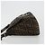 FENDI Zucca Canvas Mamma Baguette Shoulder Bag Black Brown Auth 182028SAM Marrone Nero - vista 4