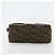 FENDI Zucca Canvas Mamma Baguette Shoulder Bag Black Brown Auth 182028SAM Marrone Nero - vista 5