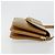 16 Céline Bolsa de Ombro CELINE Macadam Canvas PVC Bege Ouro Auth 181725 Dourado - vista 3