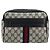 Clutch GUCCI GG Supreme Sherry Line PVC Blu Navy Rosso Auth 182400 - vista 13