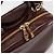 Borsa Vanity GUCCI Bamboo in pelle vernice 2way Marrone Oro Auth 180051 D'oro - vista 20