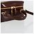 Borsa Vanity GUCCI Bamboo in pelle vernice 2way Marrone Oro Auth 180051 D'oro - vista 7