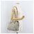 Borsa a Spalla con Catena PRADA in Scamosciato Grigio e Oro Auth bs35411 Marrone D'oro - vista 23
