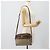Borsa GUCCI GG Supreme Web Sherry Line PVC Beige Oro 001 113 6472 Auth 182533 D'oro - vista 25