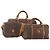 Céline Borsa Boston CELINE in tela Macadam e pelle PVC 3 Set Marrone Auth mr2452