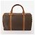 Céline Borsa Boston CELINE in tela Macadam e pelle PVC 3 Set Marrone Auth mr2452 - vista 10