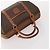 Céline Borsa Boston CELINE in tela Macadam e pelle PVC 3 Set Marrone Auth mr2452 - vista 12