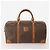 Céline Borsa Boston CELINE in tela Macadam e pelle PVC 3 Set Marrone Auth mr2452 - vista 2