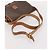 Céline Borsa Boston CELINE in tela Macadam e pelle PVC 3 Set Marrone Auth mr2452 - vista 20