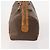 Céline Borsa Boston CELINE in tela Macadam e pelle PVC 3 Set Marrone Auth mr2452 - vista 4