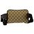 Gucci GG Logo Muster Canvas Leder Pouch Braun - Ansicht 3
