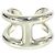 Hermès Hermes Osmo's GM Band Ring Silvery