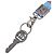 Collana con cordino Chanel 02S Sport Line Key Argento Blu Arancione