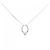 Autre Marque Collana in oro bianco Au750 e diamanti Argento