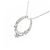 Autre Marque Collana in oro bianco Au750 e diamanti Argento - vista 3