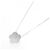 Autre Marque Collana a fiore in diamanti e oro bianco Au750 Argento - vista 2