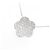 Autre Marque Collana a fiore in diamanti e oro bianco Au750 Argento - vista 3
