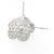 Autre Marque Collana a fiore in diamanti e oro bianco Au750 Argento - vista 4