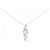 Autre Marque Au750 Aquamarine Diamond Necklace Silvery