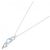 Autre Marque Au750 Aquamarine Diamond Necklace Silvery - view 2