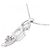 Autre Marque Au750 Aquamarine Diamond Necklace Silvery - view 4
