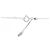 Autre Marque Au750 Aquamarine Diamond Necklace Silvery - view 5