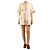 Ganni Minivestido de algodón marfil con cinturón - talla UK 8 Blanco