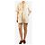Ganni Minivestido de algodón marfil con cinturón - talla UK 8 Blanco - vista 3