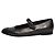 Autre Marque Schwarze metallische flache Schuhe - Größe EU 39 (UK 6)