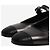 Autre Marque Schwarze metallische flache Schuhe - Größe EU 39 (UK 6) - Ansicht 5