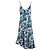 Autre Marque PatBO Blumenmuster Rüschen Saum Slip Kleid Blau